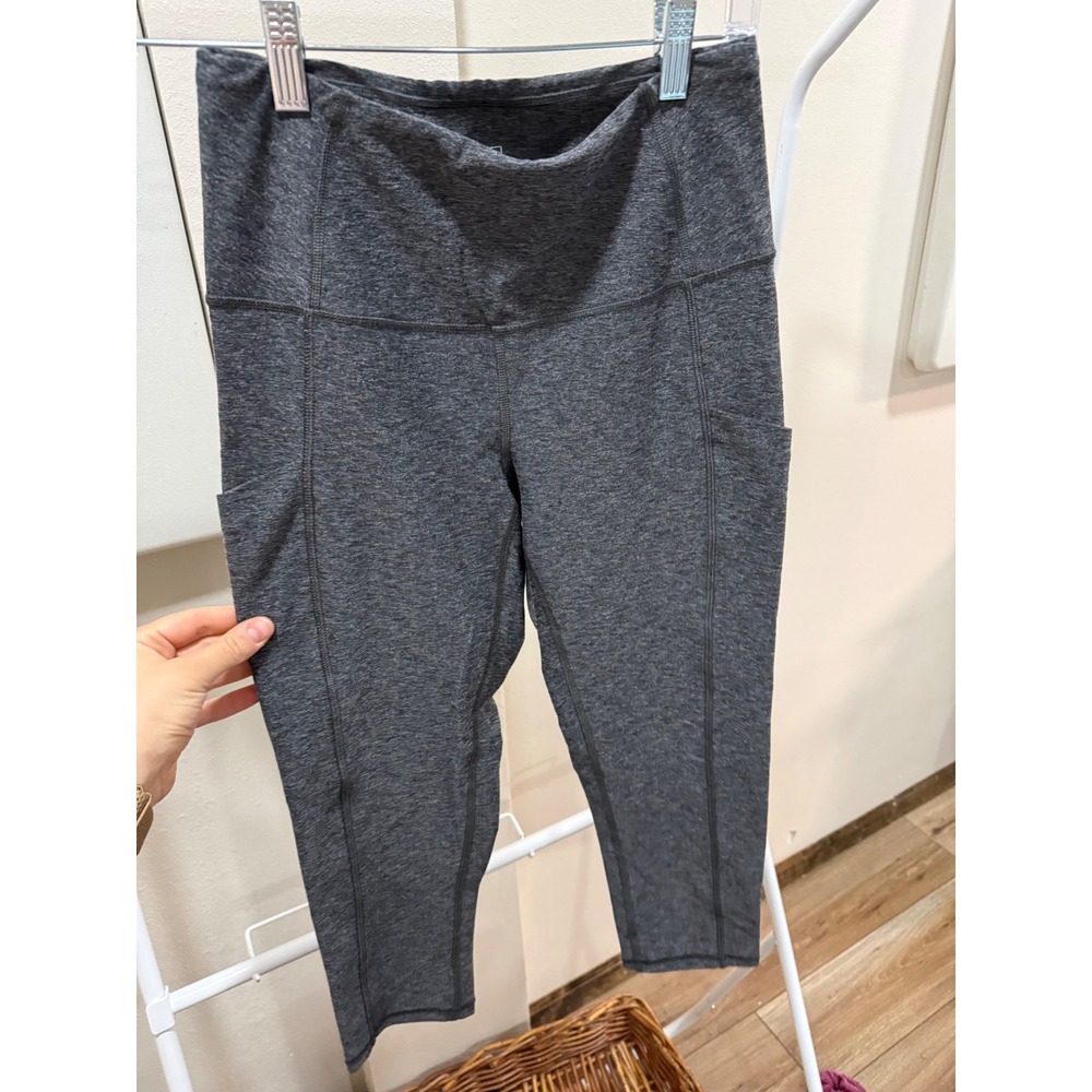 Athleisure Yoga Gym The North Face‎ High Rise Cropped Leggings Grey Size Medium